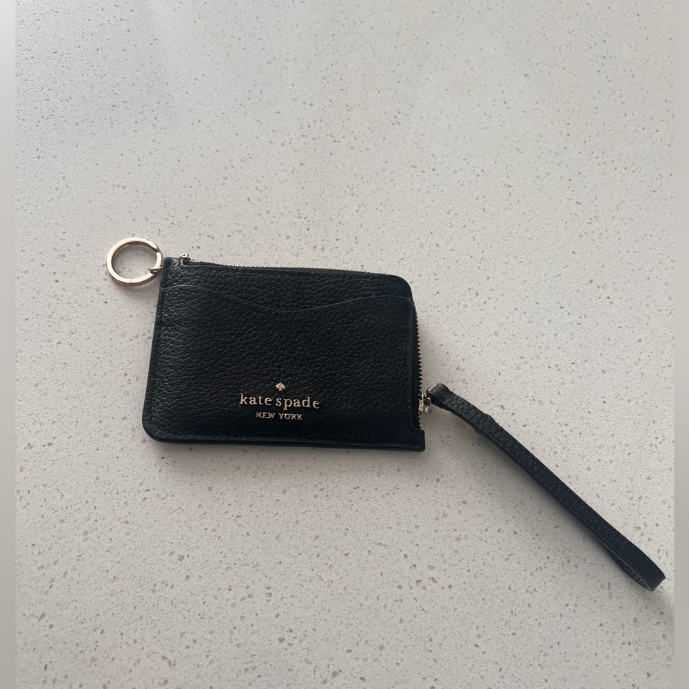 Kate Spade Black Key Holder with Gold Accents